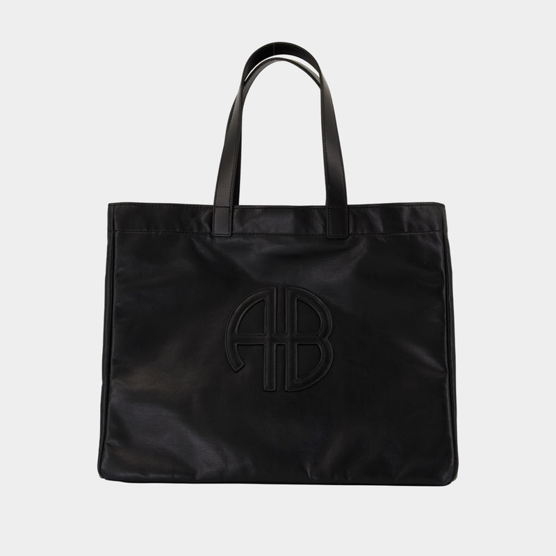 Cabas Large Rio - ANINE BING - Cuir - Noir