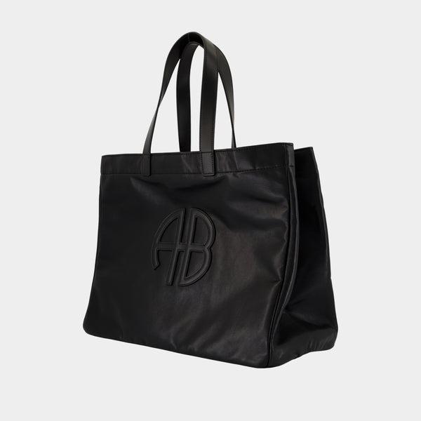 Cabas Large Rio - ANINE BING - Cuir - Noir