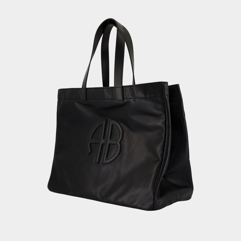 Cabas Large Rio - ANINE BING - Cuir - Noir