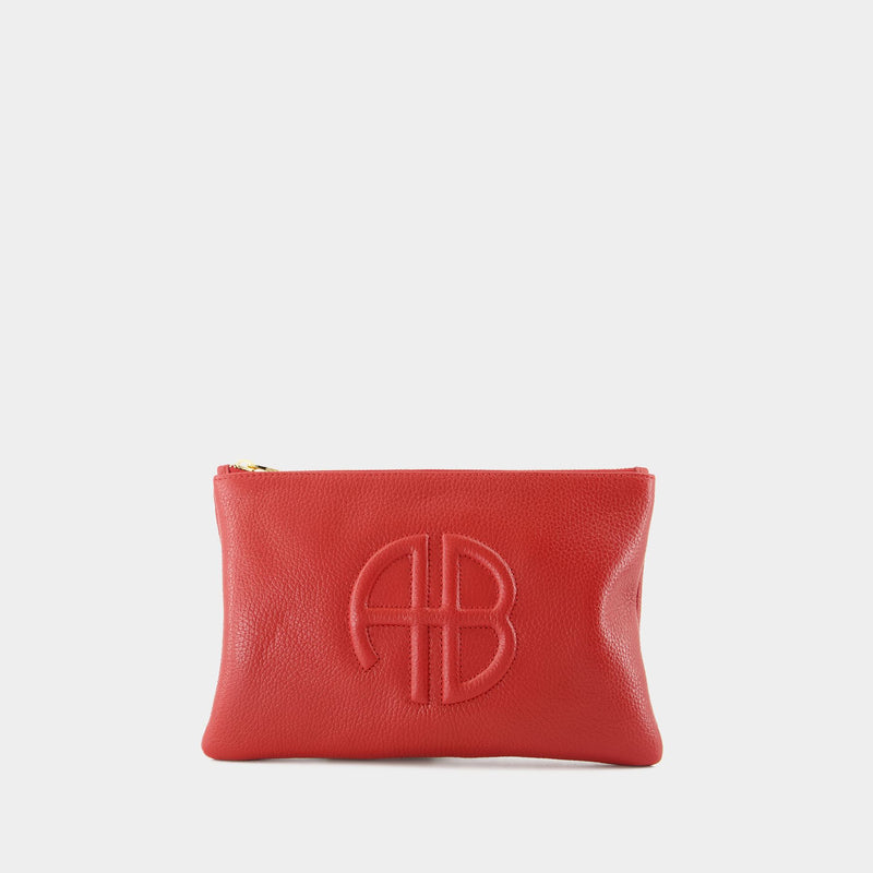 Pochette Lili - ANINE BING - Cuir - Rouge