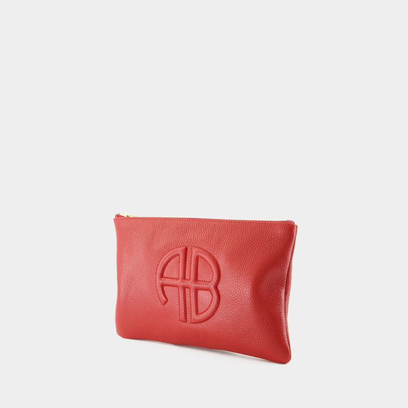 Pochette Lili - ANINE BING - Cuir - Rouge