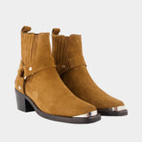 Bottines Mid Biker - ANINE BING - Cuir - Marron
