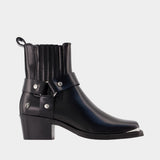 Bottines Mid Biker - ANINE BING - Cuir - Noir