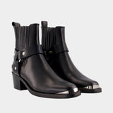 Bottines Mid Biker - ANINE BING - Cuir - Noir