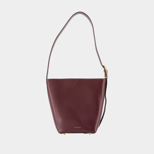 Sac Porté Épaule Elly Medium - ANINE BING - Cuir - Bordeaux