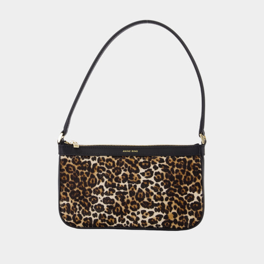 Sac Porté Épaule Mini Elly - ANINE BING - Cuir - Noir