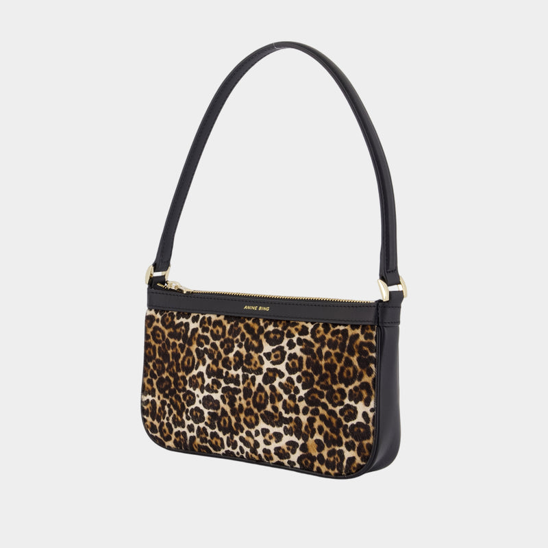 Sac Porté Épaule Mini Elly - ANINE BING - Cuir - Noir