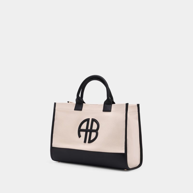 Cabas Medium Lara - ANINE BING - Coton - Beige