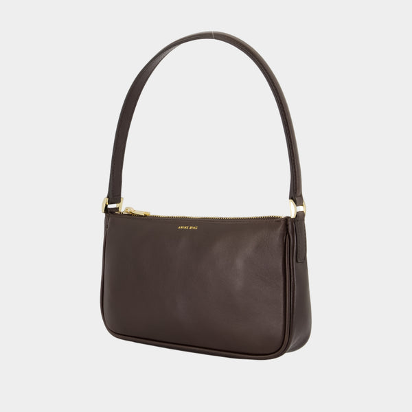 Sac Porté Épaule Mini Elly - ANINE BING - Cuir - Marron