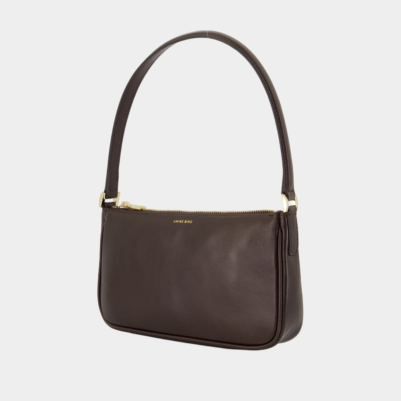 Sac Porté Épaule Mini Elly - ANINE BING - Cuir - Marron