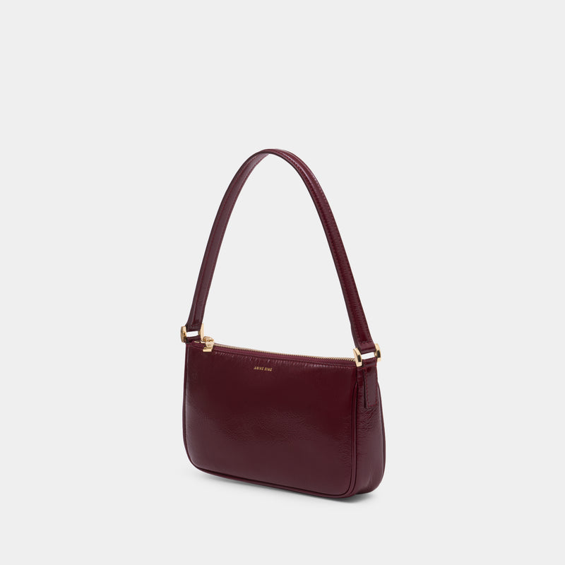 Sac Porté Épaule Mini Elly - ANINE BING - Cuir - Bordeaux