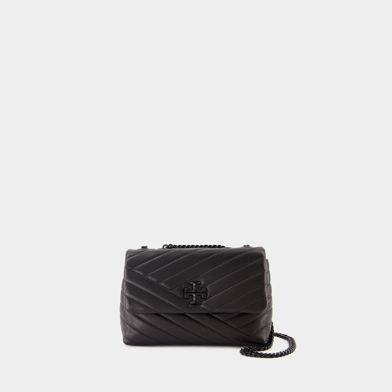 Sac Porté Épaule Kira Chevron Small - Tory Burch - Cuir - Noir