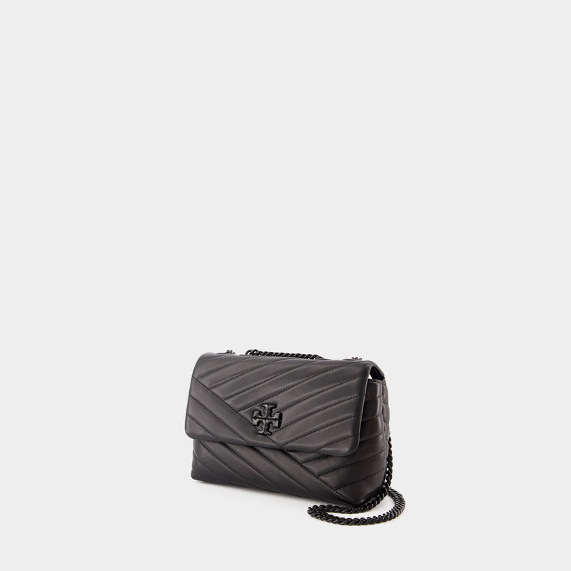 Sac Porté Épaule Kira Chevron Small - Tory Burch - Cuir - Noir