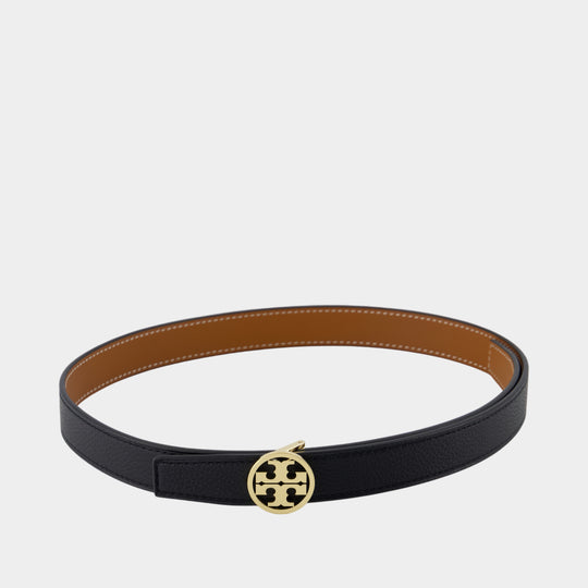 Ceinture 1" Miller Reversible - Tory Burch - Cuir - Noir