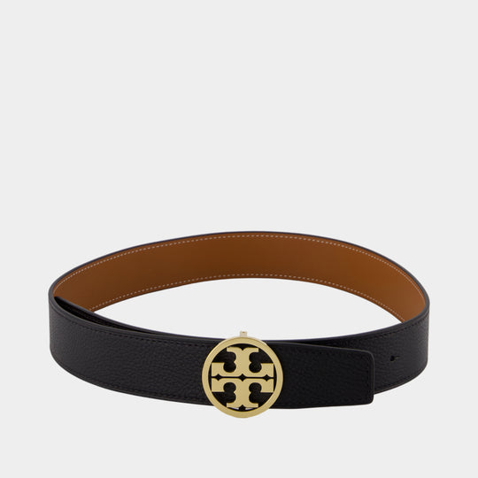 Ceinture 1.5" Miller Reversible - Tory Burch - Cuir - Noir