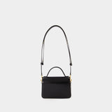 Sac À Main Robinson Small Top Handle - Tory Burch - Cuir - Noir