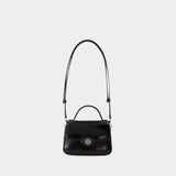 Sac À Main Robinson Small Top Handle - Tory Burch - Cuir - Noir