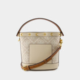 Sac à bandoulière Bucket - Tory Burch - Coton - Ivoire