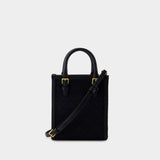 Sac À Main T Monogram Mini Tote - Tory Burch - Coton - Noir