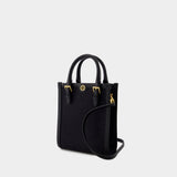 Sac À Main T Monogram Mini Tote - Tory Burch - Coton - Noir