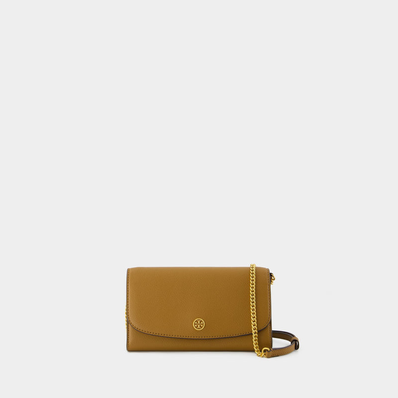 Wallet On Chain Robinson - Tory Burch - Cuir - Neutre