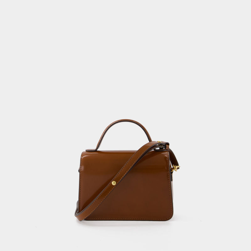 Sac À Main Robinson Small Top Handle - Tory Burch - Cuir - Marron