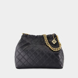 Sac Porté Épaule Fleming - Tory Burch - Cuir - Noir