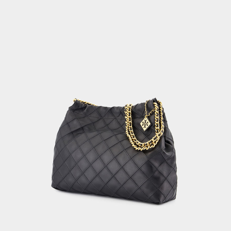 Sac Porté Épaule Fleming - Tory Burch - Cuir - Noir