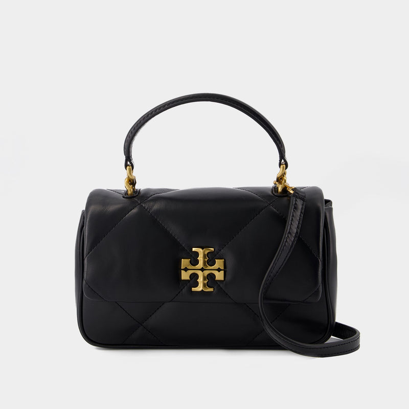 Sac À Main Kira Diamond Top Handle - Tory Burch - Cuir - Noir