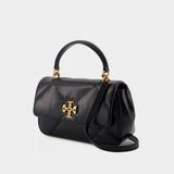 Sac À Main Kira Diamond Top Handle - Tory Burch - Cuir - Noir