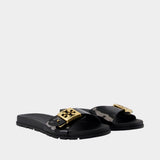 Sandales Mellow Buckle - Tory Burch - Synthétique - Noir