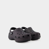 Sandales Classic Platform Glitter - Crocs - Synthétique - Noir