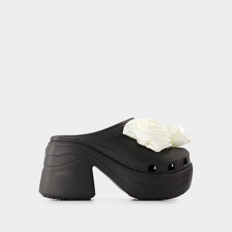 Sandales Siren Rosette - Crocs - Synthétique - Noir