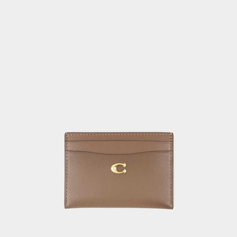 Porte Carte Essential - Coach - Cuir - Gris