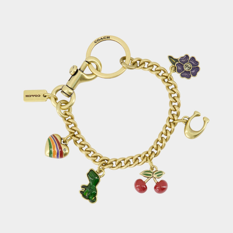Porte-Clé Motif Chain - Coach - Acétate - Multi