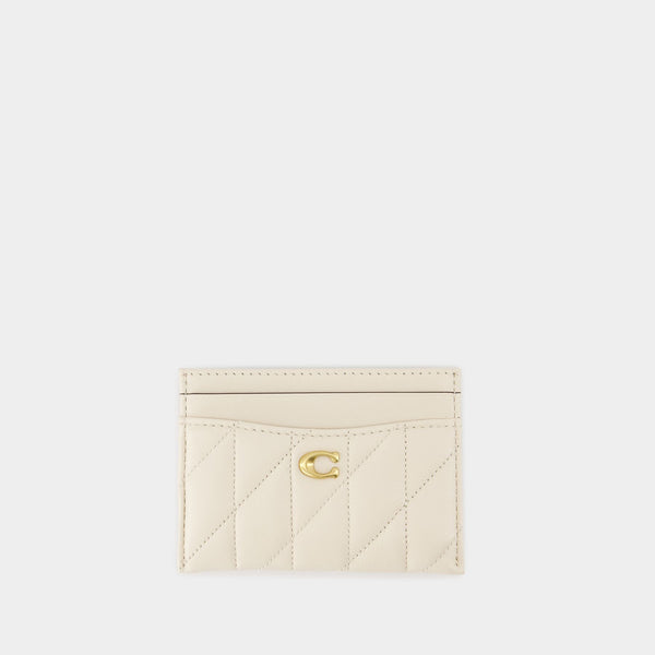 Porte Carte Essential - Coach - Cuir - Beige