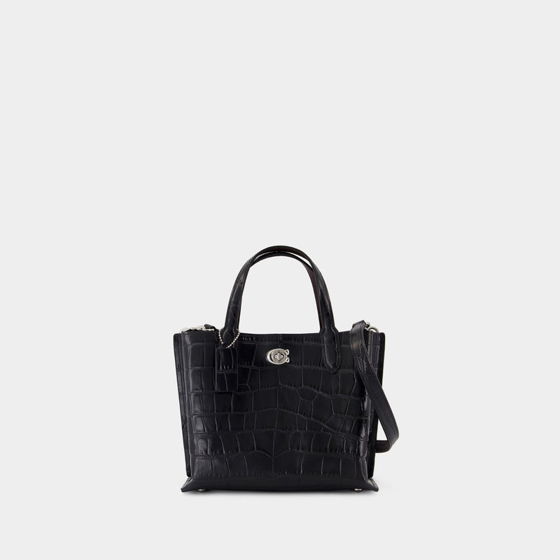 Cabas Willow Tote 24 - Coach - Cuir - Noir