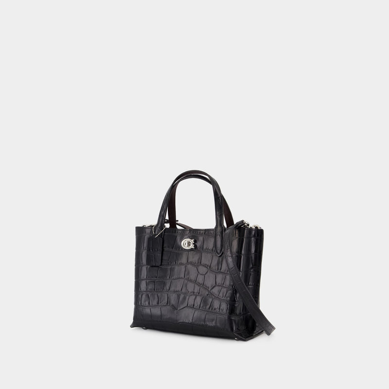 Cabas Willow Tote 24 - Coach - Cuir - Noir