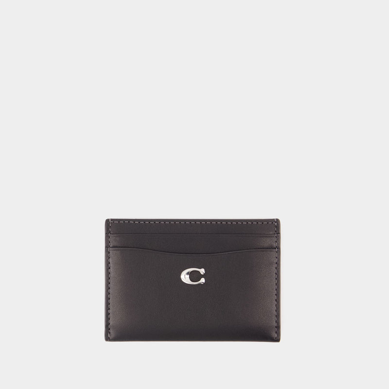 Porte Carte Essential - Coach - Cuir - Noir