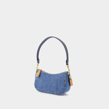 Sac Hobo Swinger 20 - Coach - Coton - Denim - Bleu