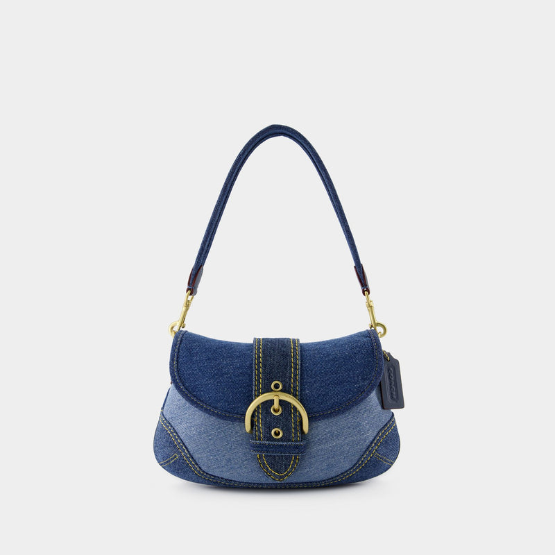 Sac Porté Épaule Soho - Coach - Coton - Bleu