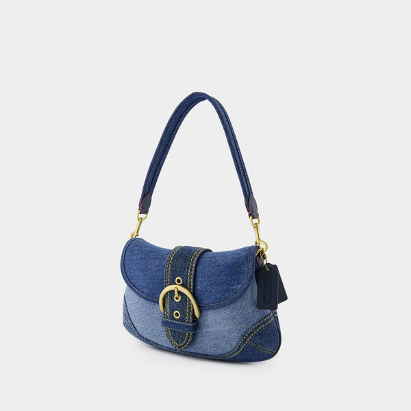 Sac Porté Épaule Soho - Coach - Coton - Bleu