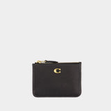 Porte-carte Mini Id Skinny - Coach - Cuir - Noir