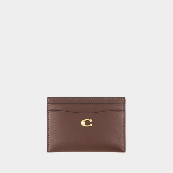 Porte Carte Essential - Coach - Cuir - Marron