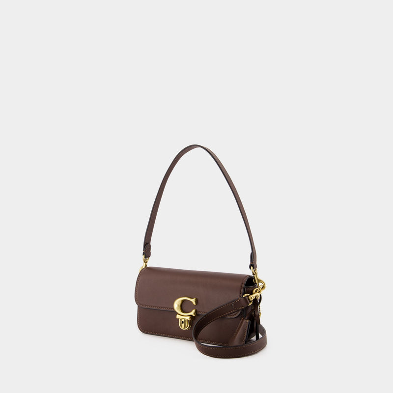 Sac Hobo Studio Baguette - Coach - Cuir - Marron