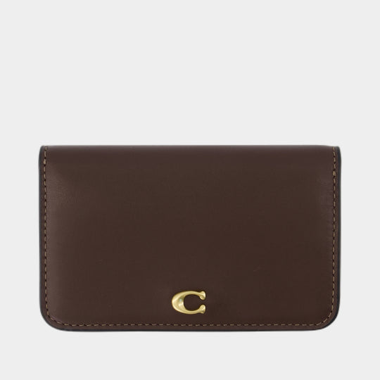 Porte-Carte Essential Slim - Coach - Cuir - Marron