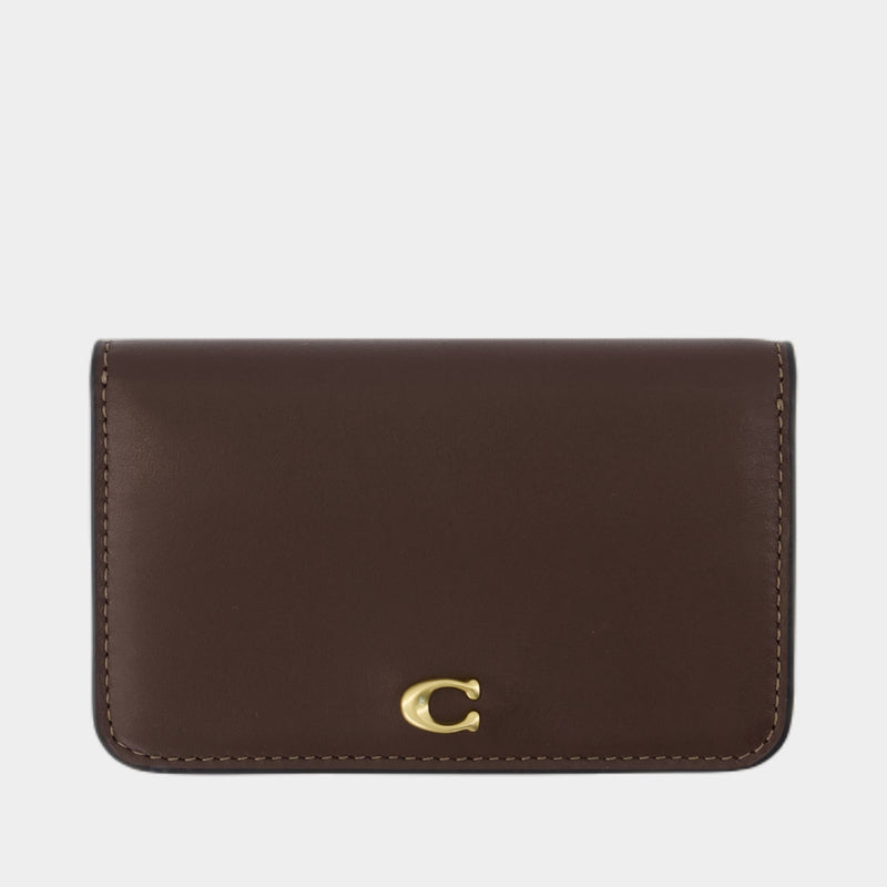 Porte-Carte Essential Slim - Coach - Cuir - Marron