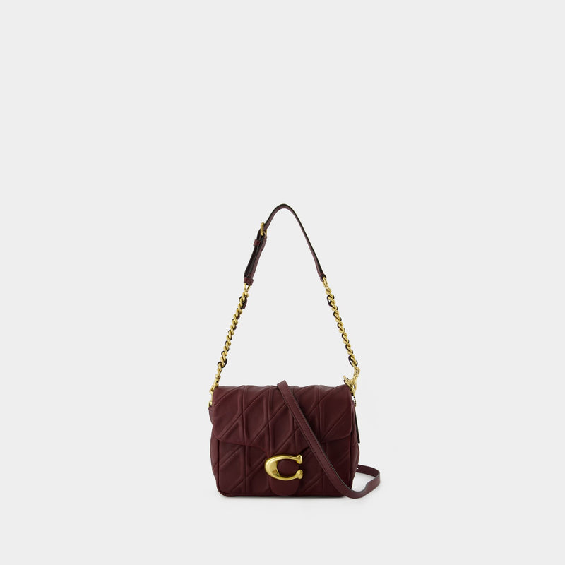 Sac Porté Épaule Tabby - Coach - Cuir - Rouge