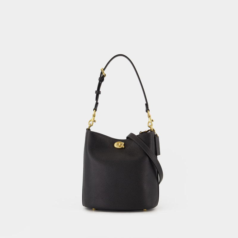 Sac À Bandoulière Willow Soft 19 - Coach - Cuir - Noir