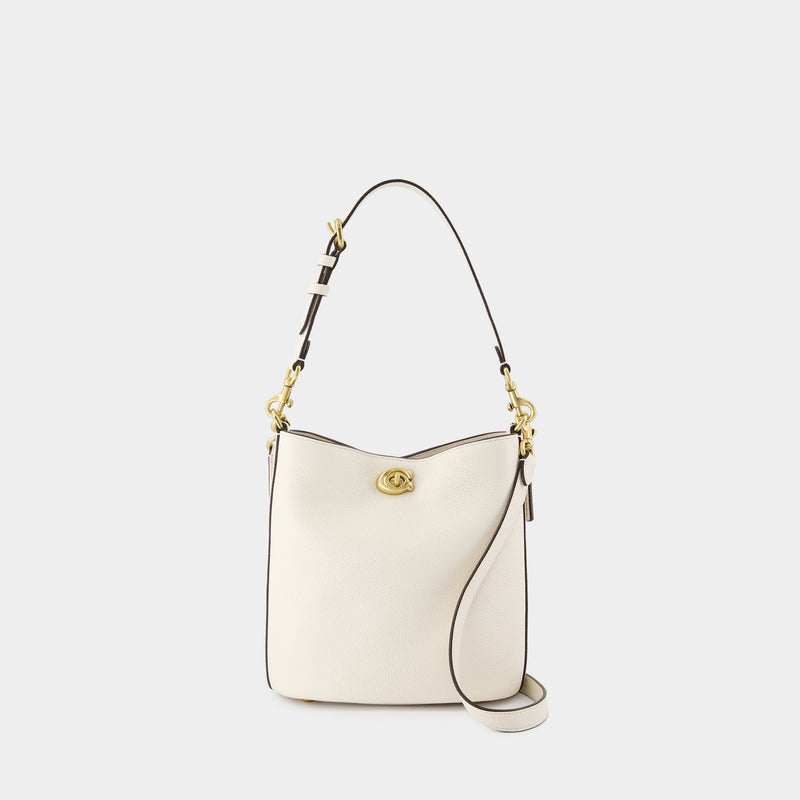 Sac À Bandoulière Willow Soft 19 - Coach - Cuir - Beige